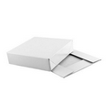 2 Piece High Gloss White Folding Gift Box (6.5"x6.5"x1.625")